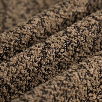 Tissu thermique bouclette Andy brun 