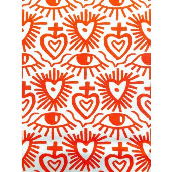 EXVOTO ROUGE TISSU IMPERMEABLE AU METRE