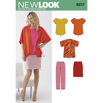 Patron New Look 6217 - ensemble femme