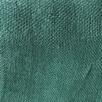 Toile jute colorée unie verte