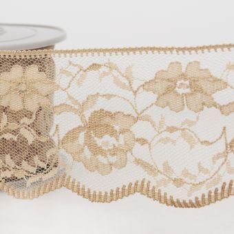 Yulakes Ruban Dentelle Coton Blanc Fleurs 10 Yards X 3,5 Cm – Dentelle Vintage Pour Mariage, Couture & Déco