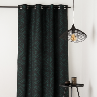 Rideau Équateur bleu 140x275 cm