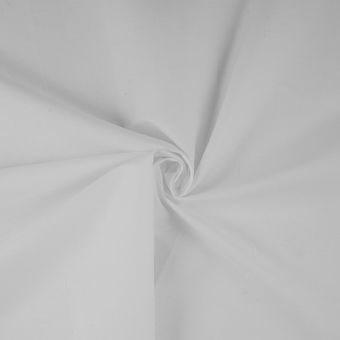 Tissu popeline de coton Poppie unie blanche