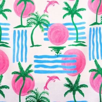 Satin de coton/Funny Waves mood