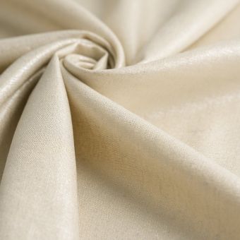 Tissu toile viscose lin or