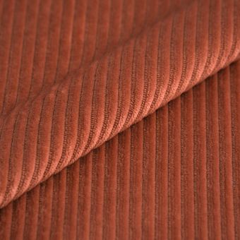 Tissu velours côtelé grosses côtes BigBoy blush