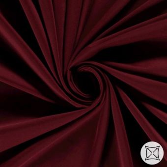 Jersey type lycra uni sportwear stretch rouge bordeaux
