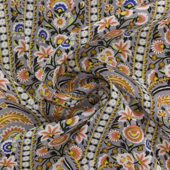 Tissu Liberty soie crêpe fleurs