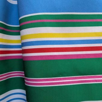 Satin de coton/Hello sunshine stripes - motif rayures
