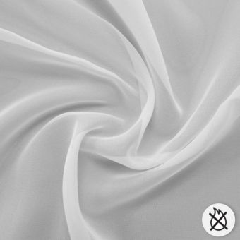 Voilage non feu blanc - 300cm