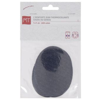 Renfort jean thermocollant bleu MT