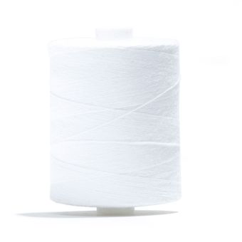 Bobine de fil à batir 100 % coton Blanc