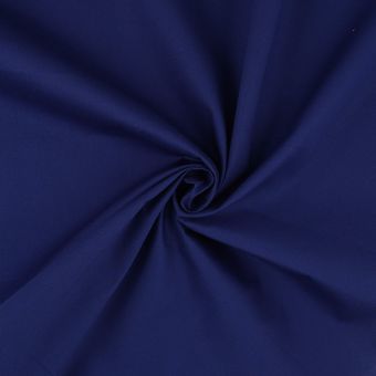 Tissu popeline coton Poppie uni marine