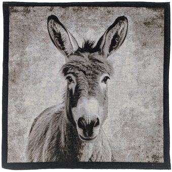 Carré jacquard ANE Pompom lin