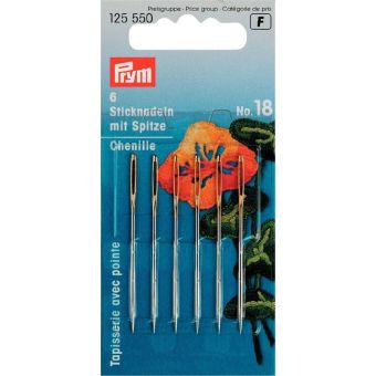 Épingles à tapisserie avec pointe et chas doré