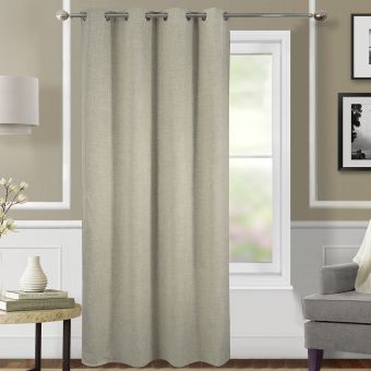 Rideau occultant et thermique  chiné - 140 x 260 cm