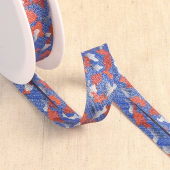 Biais army lurex bleu roi 20mm
