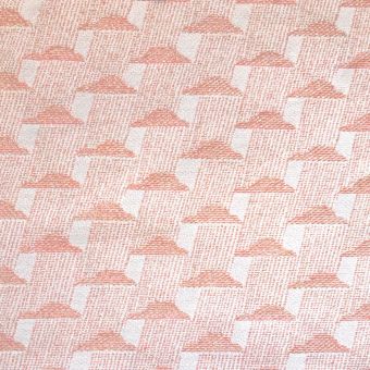 Tissu jacquard Walkie Talkie motif nuage nude