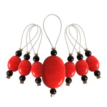 Marqueur de maille perle tangerine Zooni - Knit Pro
