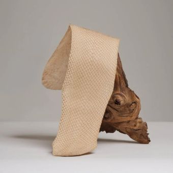 Cuir de Saumon SQUAMA Brut Chataignier large