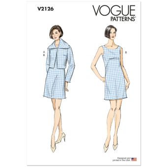 Patron V2126R5 veste ample pour femme du 40 au 50 - Vogue