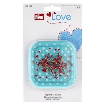 Pelote aimantée « Prym Love » avec épingles tête de verre