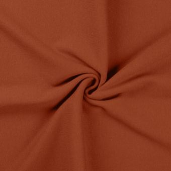 Maille jersey tubulaire coton 70cm uni terracotta