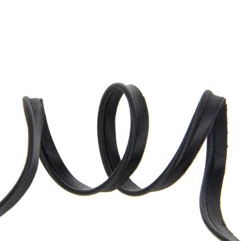 Passepoil satin noir 10 mm