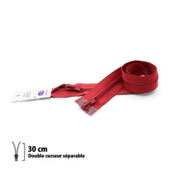 Eclair Prym - Fermeture éclair Z68 - Séparable 6mm double curseur - 30 cm