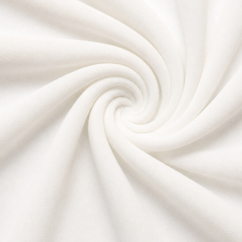 Tissu crêpe georgette polyester léger uni blanc