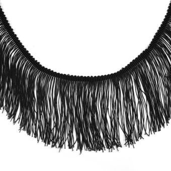 Frange charlestone noir 100 mm