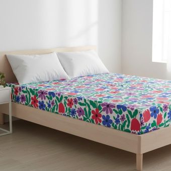 Drap housse Daisy 160x200cm