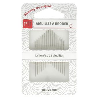 Aiguilles à broder assorties n° 3 à 9