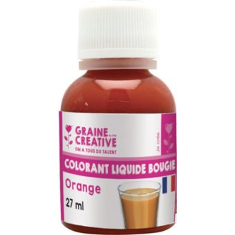 Graine Créative - Colorant liquide pour bougie 27 ml Orange