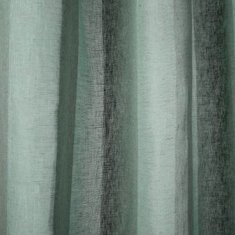 Tissu voile grosses rayures vert Canyon grande largeur