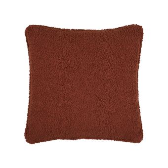 Coussin paddou bouclette roux 40x40