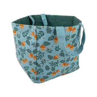 Panière glands vert 25x25x25cm