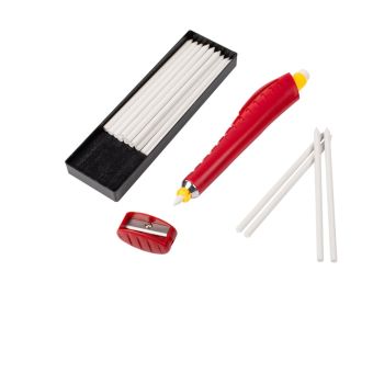 Crayon craie porte mine + craies + taille crayon