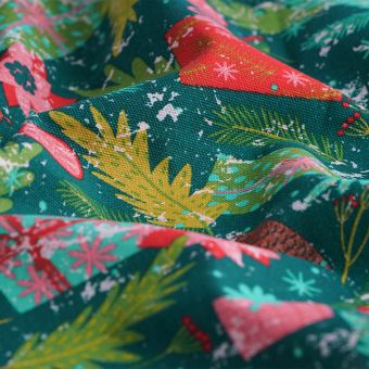 Tissu de Noël coton épais
