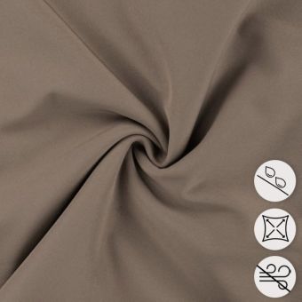 Tissu softshell uni taupe