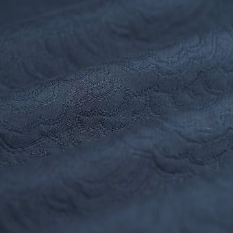 Tissu jacquard Nuage marine