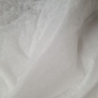 Entoilage molleton fin thermocollant blanc 150cm