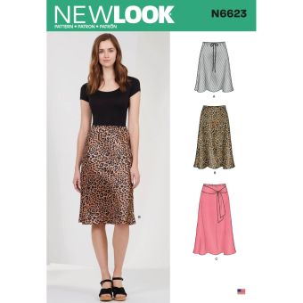 Patron New Look 6623 - jupe élastique
