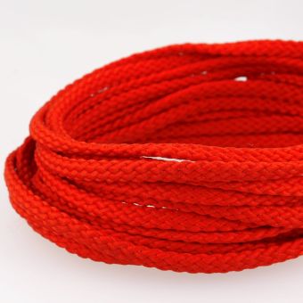 Cordon polyester 5mm rouge