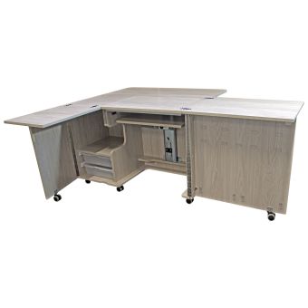 Table de couture : "Eclipse" : couleur gris: 110x55.5x76 cm