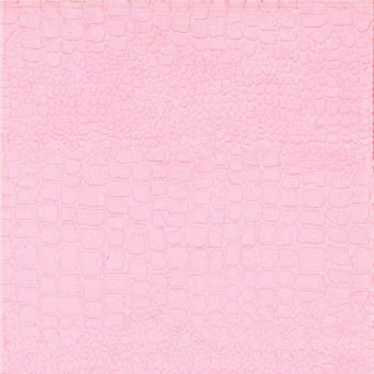 Tissu Simili cuir lourd mat texture crocodile rose pale