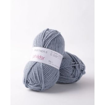 Pelote de fil à tricoter Partner 6 denim - Phildar