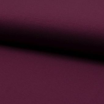Maille jersey viscose stretch lourd uni aubergine