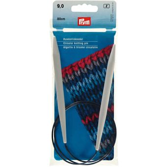 Aiguilles à tricoter circulaires, gris perle ou gris