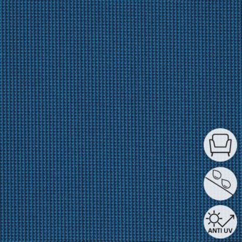Tissu Toile Outdoor polyskin anti-uv bleu moyen 150 cm
